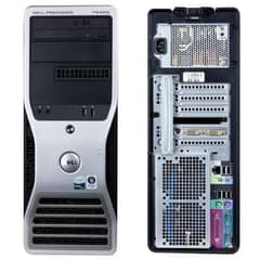 Dell T5400 workstation dual processors with samsung 24 in lcd