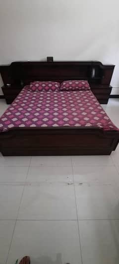 Double(King size)Bed set with Master/dressing/side table/Center table