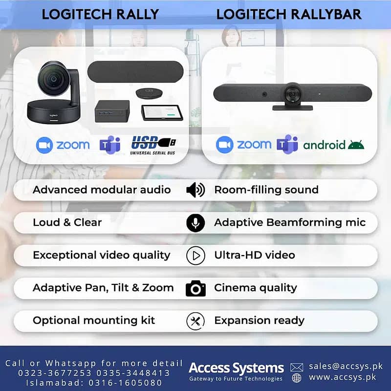 Logitech Meetup | Poly Sync60 | GUV3100 | Logitech Brio | 0320-0419262 3