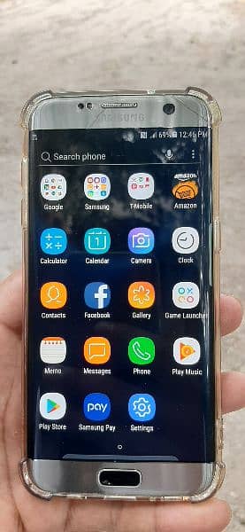 Samsung galaxy 7 edge plus 4 32 miner cracked  front and back 2