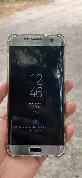 Samsung galaxy 7 edge plus 4 32 miner cracked  front and back 3