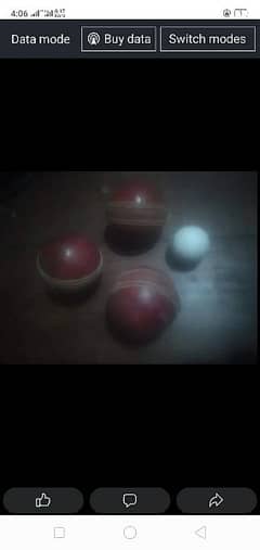 4 red hardballs 1 golf ball