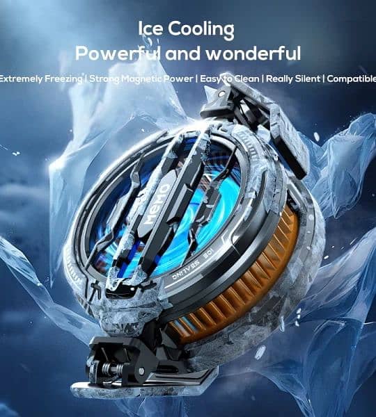 Memo Cx07 Magnetic Cooling Fan Instant Cooling 15W 2