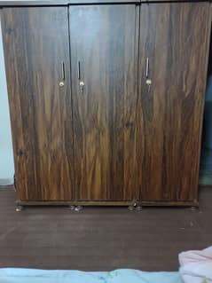 Wooden Almari 3 door 0