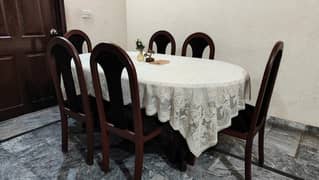 Pure Sheesham wood dining table, 6 seater