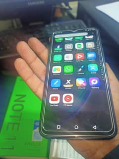 Infinix note 11 with Box 6+5/128 100% sealed full new condition