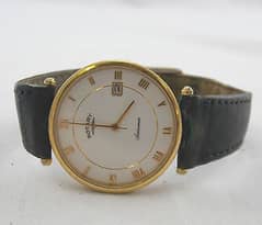EXCELLENT MEN'S ROTARY GOLD PLATED STATESMAN WATCH NO. 4278 - JK M16