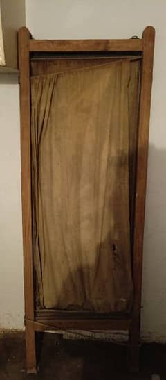 old wooden three door blinder