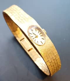 rotary Waltham 18k Gold Swiss Mechanical Ladies Bracelet