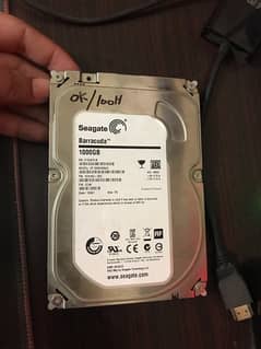 seagate hard drive 1tb 100% health