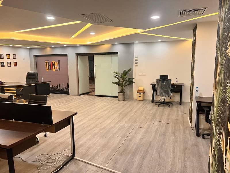 1200 Sqft Brand New Office Original Pics Near Main Boulevard Gulberg Lahore 3