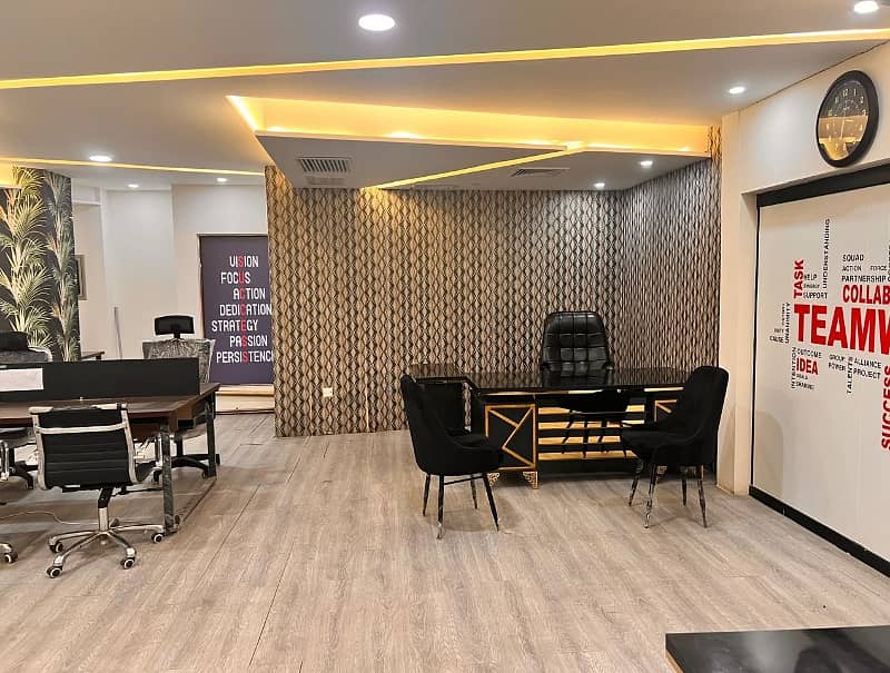 1200 Sqft Brand New Office Original Pics Near Main Boulevard Gulberg Lahore 5