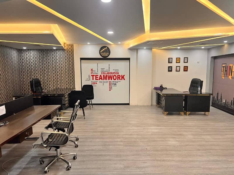 1200 Sqft Brand New Office Original Pics Near Main Boulevard Gulberg Lahore 11