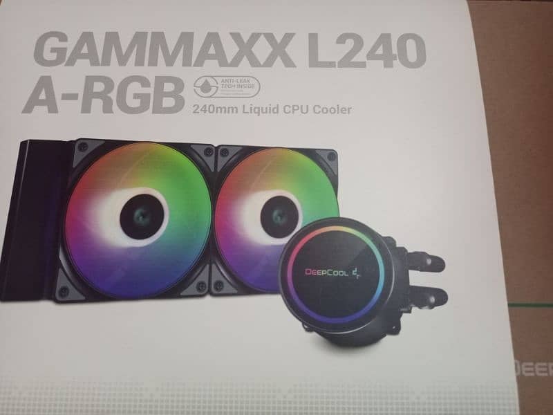 DeepCool Gammaxx L240 A-RGB CPU Liquid Cooler black 1