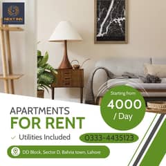 Luxury 1 BHK Apartment on Daily basis