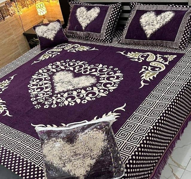 Velvet Jacquard  Double Bed 1