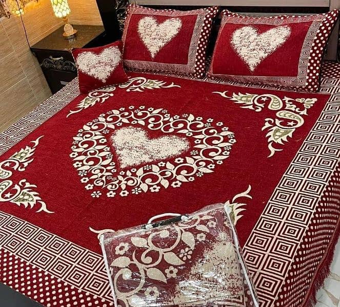 Velvet Jacquard  Double Bed 4