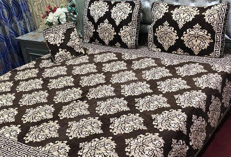 Velvet Jacquard  Double Bed 8