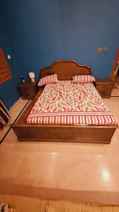 wooden bed