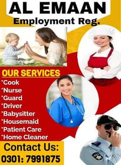 Maid/Nurse/Chef/Helper/Chinese/ cook /Babysitter/all servant