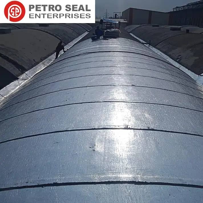 Roof leak repair services with bitumen membrane and chemical coatings 8