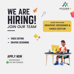 Home-Based Graphic Designer & Video Editor Wanted 0
