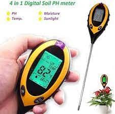 Soil pH meter 4 in 1 ph moisture sunlight temperature