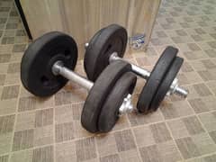 Dumbbells weights 8kg pair | bench | plate | rod | gym equipment | bar