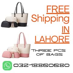 3 Pcs of ladies bag in just 2500/- japanese Pu Leather