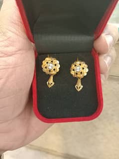 New earrings 21k Gold Hasnain_jewllers_gold