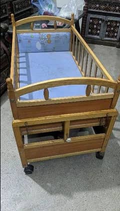 Baby wooden cradle