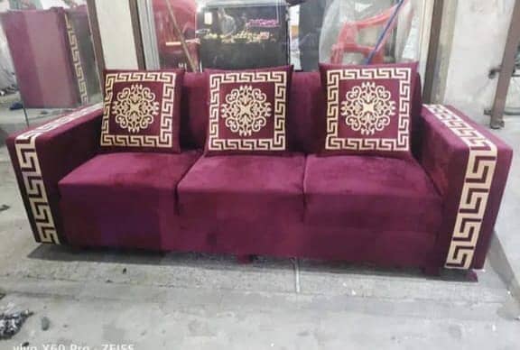 3 Seater Sofa set / Wooden Sofa set 7