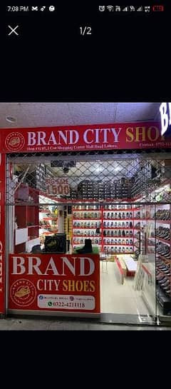 shoes shop for sale Mall road LHR with panorama centre