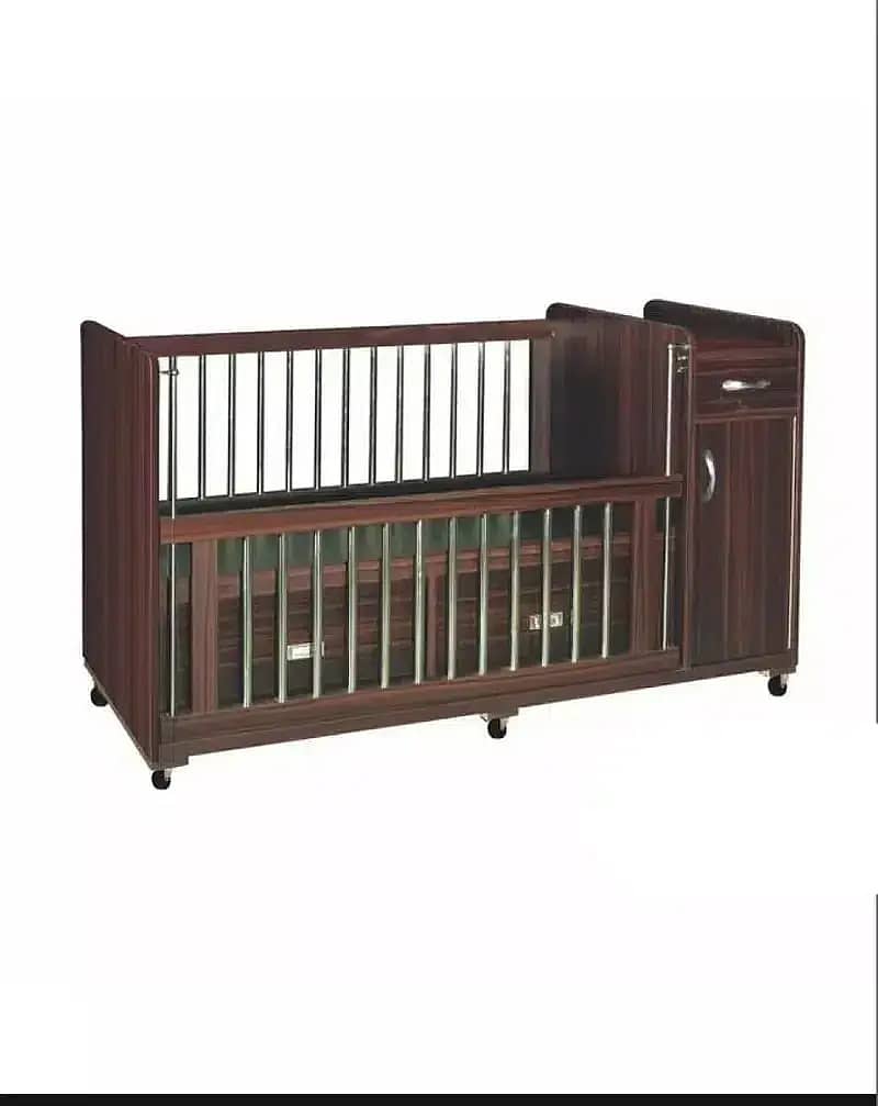 D2 Large Wooden sheet baby Cot with Drawers and storage kids bed 1