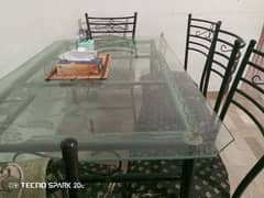 Dining table| Six seater dining table| Rod dining table