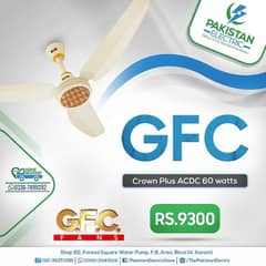 Ceiling Fan | AC DC Fans | GFC Crown Plus | Energy Saving Fans