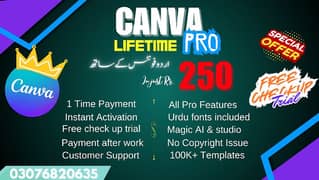 Canva Pro for Lifetime | 100% Real CanvaPro ADMIN PANEL _ lightroom Cc