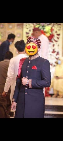 Sherwani + inner + Turban + khussa 1