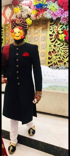 Sherwani + inner + Turban + khussa 2