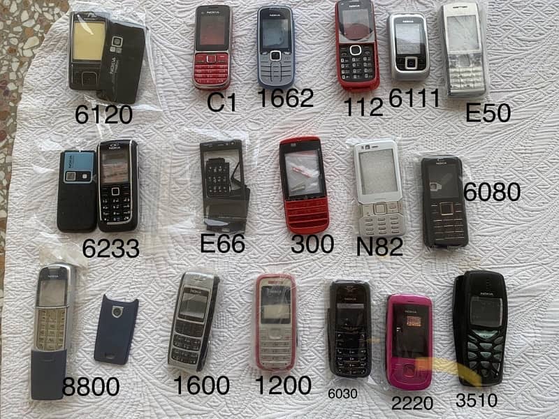 all nokia casing 6120 c1 1662 112 6111 e50 6233 e66 300 3