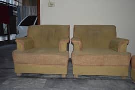 sofa set (skin brown)
