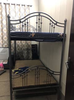 Iron triple bed