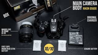 DSLR Nikon D5600 18 - 55 VR Kit | AF-P DX Nikkor Lens f/3.5 - 5.6 G