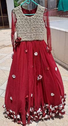 Red beaded maxi small size
