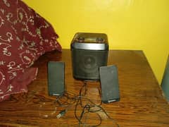 speaker with baser and lcd strip