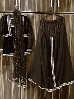 Black Velvet Three-Piece Women Dress (Free Shipping)