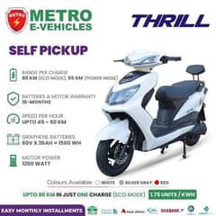 Metro THRILL Electric Scooter E-bike - White