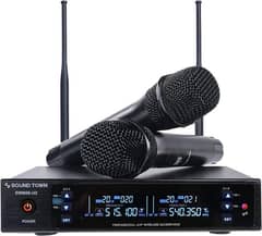 Sound Town Metal 200 Channels UHF Wireless Microphone System with 2 m
