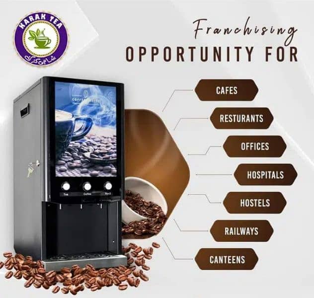 Tea and coffee vending machine/wholesale price/premixes 5