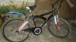Stylish Black & Blue Bicycle - Excellent Condition 
03211221136